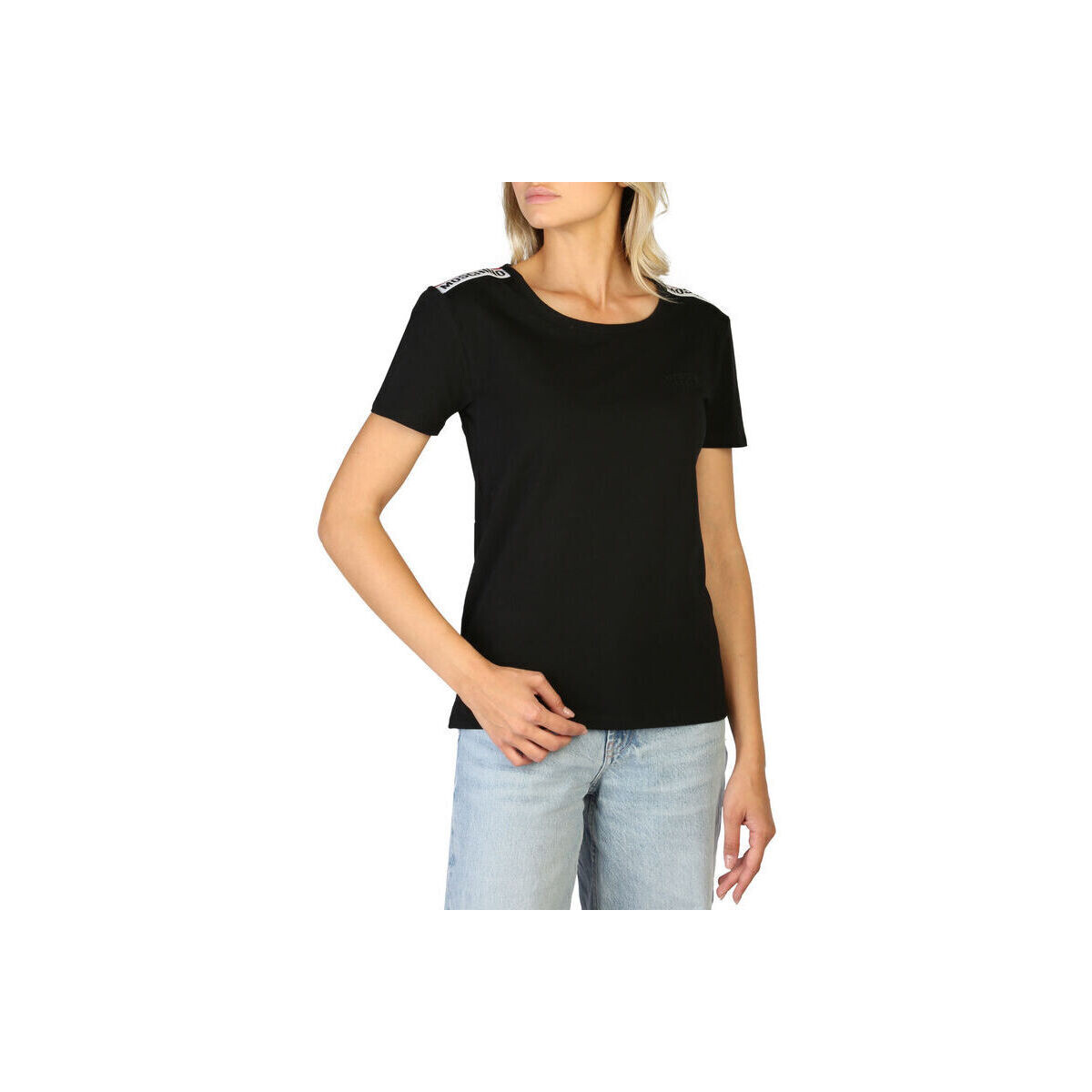 Υφασμάτινα Γυναίκα T-shirt με κοντά μανίκια Moschino - 1901-9003 Black