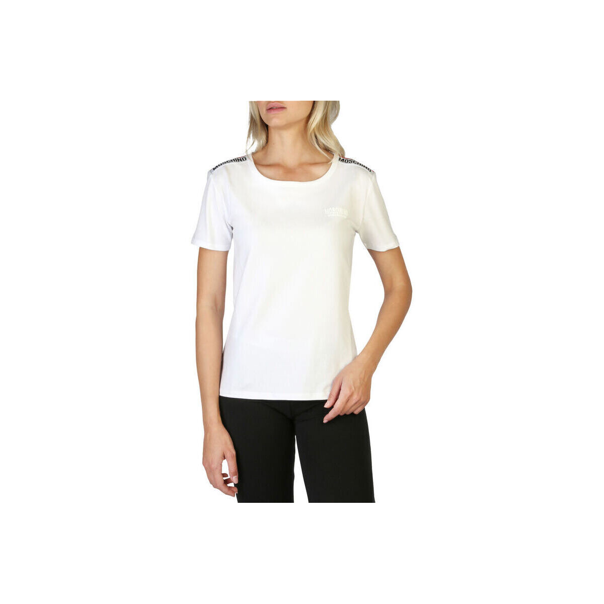 Υφασμάτινα Γυναίκα T-shirt με κοντά μανίκια Moschino - 1901-9003 Άσπρο