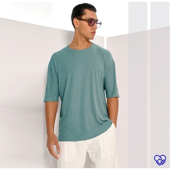 Υφασμάτινα Άνδρας T-shirts & Μπλούζες Diverse ΑΝΔΡΙΚΟ T-SHIRT Μπλέ