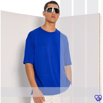 Υφασμάτινα Άνδρας T-shirts & Μπλούζες Diverse ΑΝΔΡΙΚΟ T-SHIRT Μπλέ