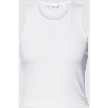 Υφασμάτινα Γυναίκα Αμάνικα / T-shirts χωρίς μανίκια Guess W3YP46 KB9E2 Άσπρο