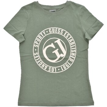 Υφασμάτινα Γυναίκα T-shirts & Μπλούζες Guess V3YI07 I3Z14 Green