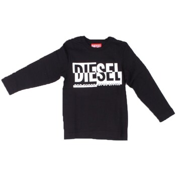 Υφασμάτινα Αγόρι Μπλουζάκια με μακριά μανίκια Diesel J01535 Black