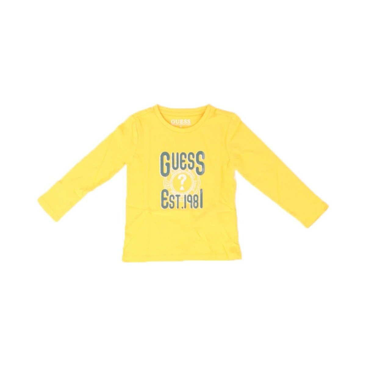 Υφασμάτινα Αγόρι Μπλουζάκια με μακριά μανίκια Guess N3YI24K8HM4 Yellow