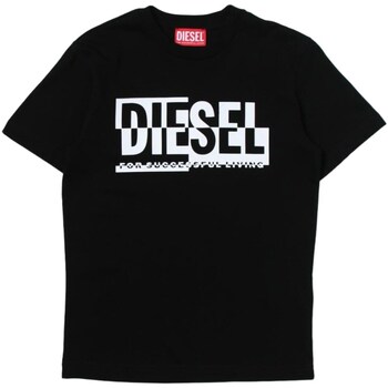 Υφασμάτινα Αγόρι T-shirt με κοντά μανίκια Diesel J01531-00YI9 Black