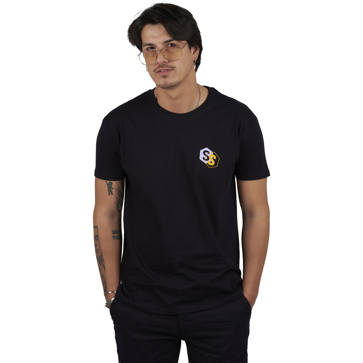 Υφασμάτινα Άνδρας T-shirt με κοντά μανίκια Superb 1982 SPRBCA-2202-BLACK Black