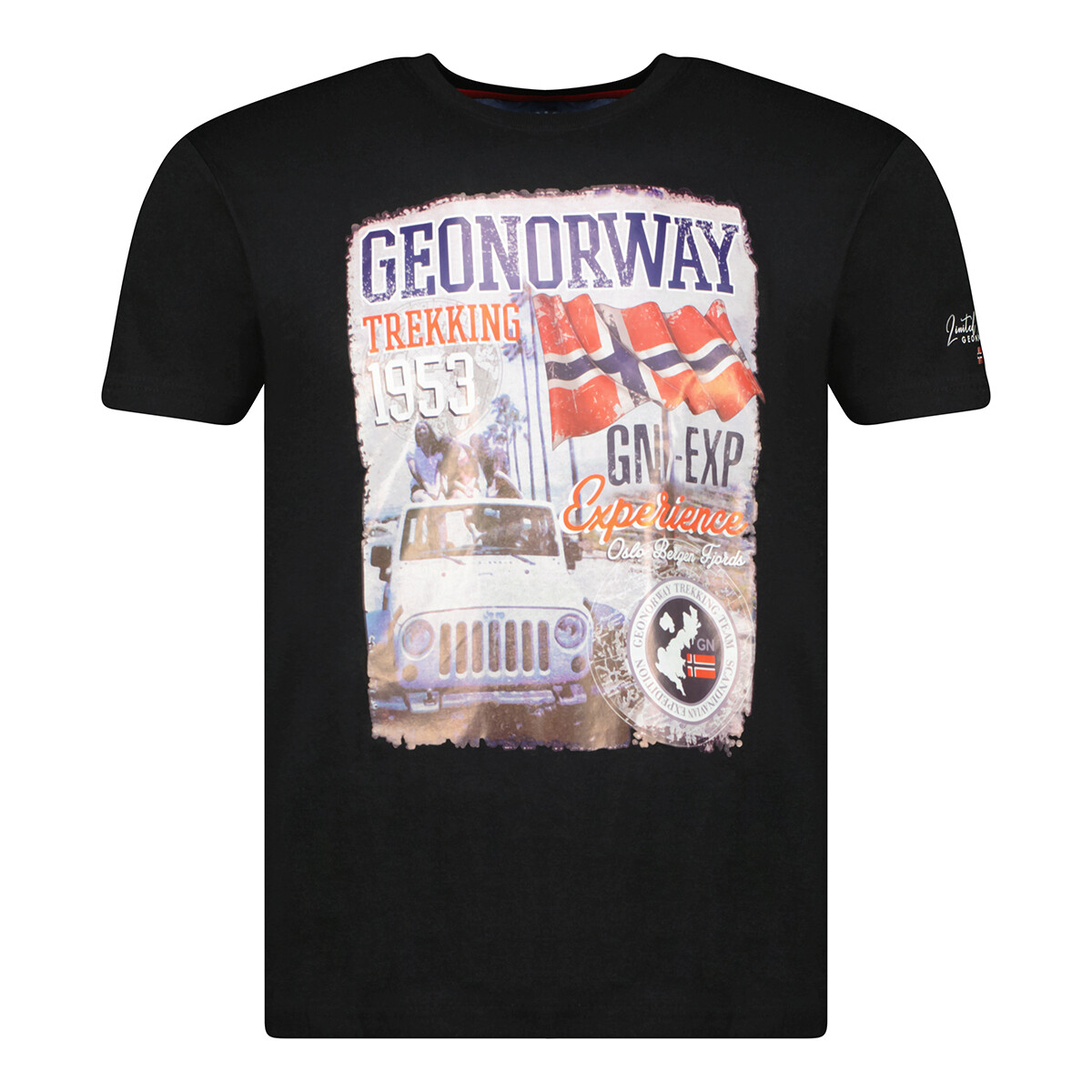 Υφασμάτινα Άνδρας T-shirt με κοντά μανίκια Geo Norway SW1959HGNO-BLACK Black