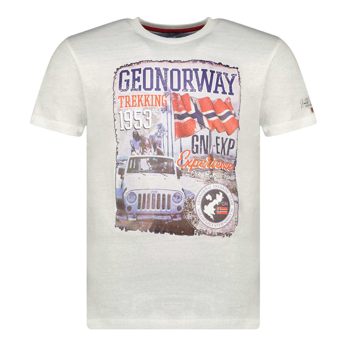 Υφασμάτινα Άνδρας T-shirt με κοντά μανίκια Geo Norway SW1959HGNO-WHITE Άσπρο