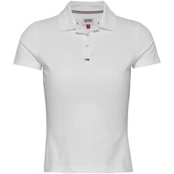 Υφασμάτινα Γυναίκα T-shirts & Μπλούζες Tommy Jeans DW0DW15847 Άσπρο