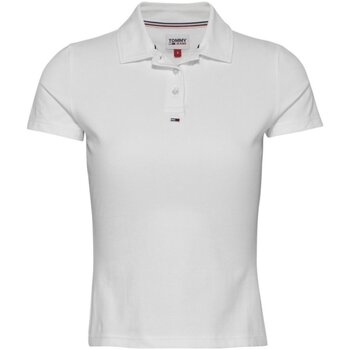 Υφασμάτινα Γυναίκα T-shirts & Μπλούζες Tommy Jeans DW0DW15847 Άσπρο
