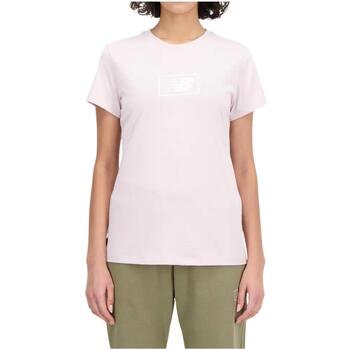 Υφασμάτινα Γυναίκα T-shirt με κοντά μανίκια New Balance  Violet