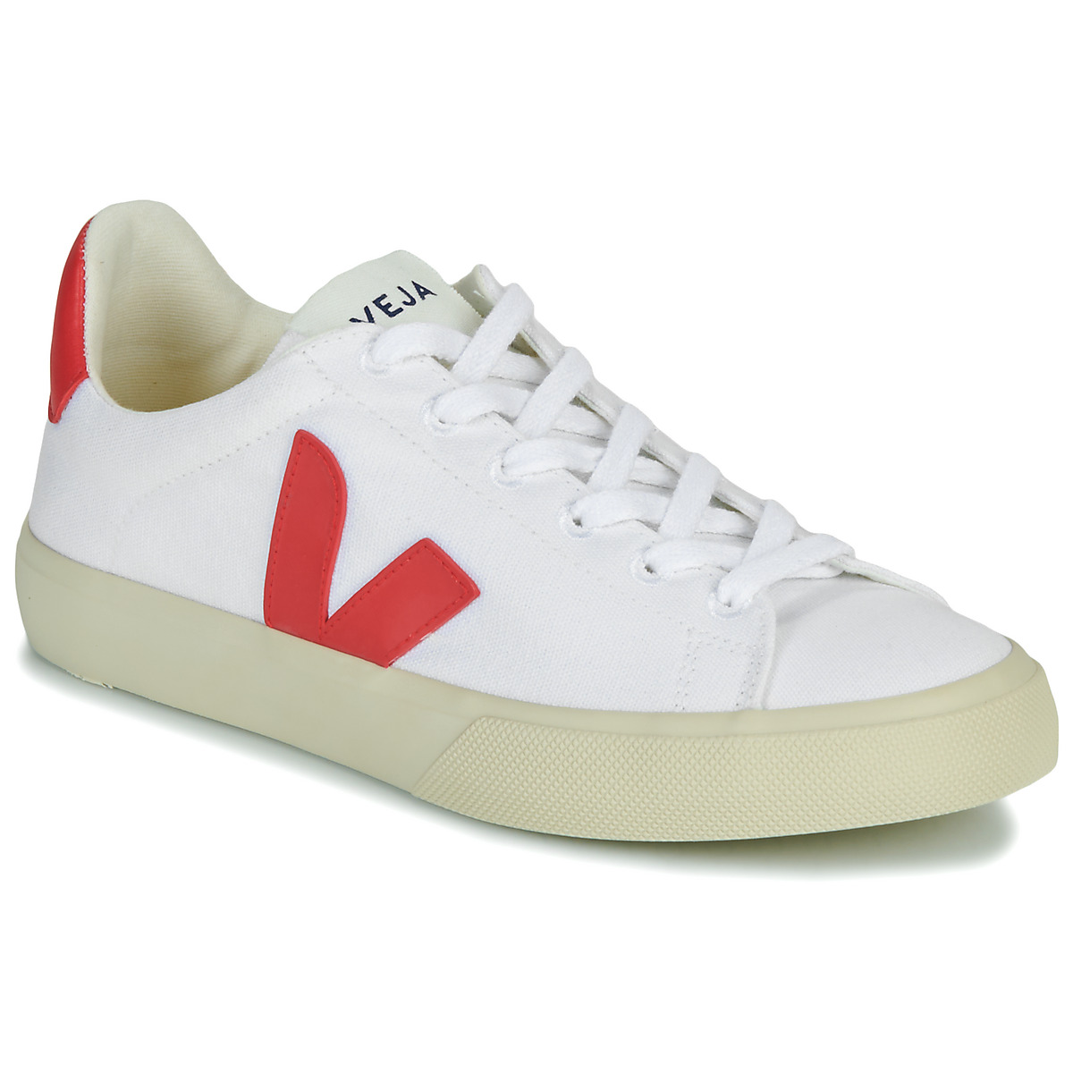 Παπούτσια Χαμηλά Sneakers Veja CAMPO CANVAS Άσπρο / Red