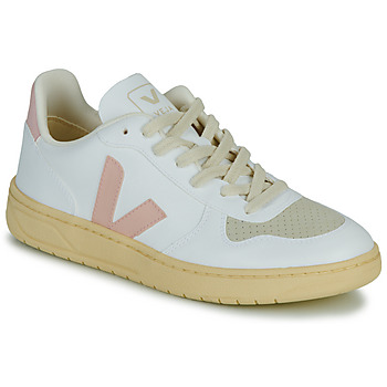Παπούτσια Γυναίκα Χαμηλά Sneakers Veja V-10 Άσπρο / Ροζ