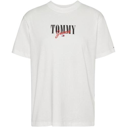 Υφασμάτινα Γυναίκα T-shirt με κοντά μανίκια Tommy Hilfiger  Άσπρο