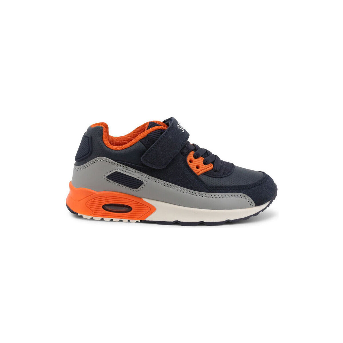 Παπούτσια Άνδρας Sneakers Shone 005-001-V Navy/Orange Μπλέ