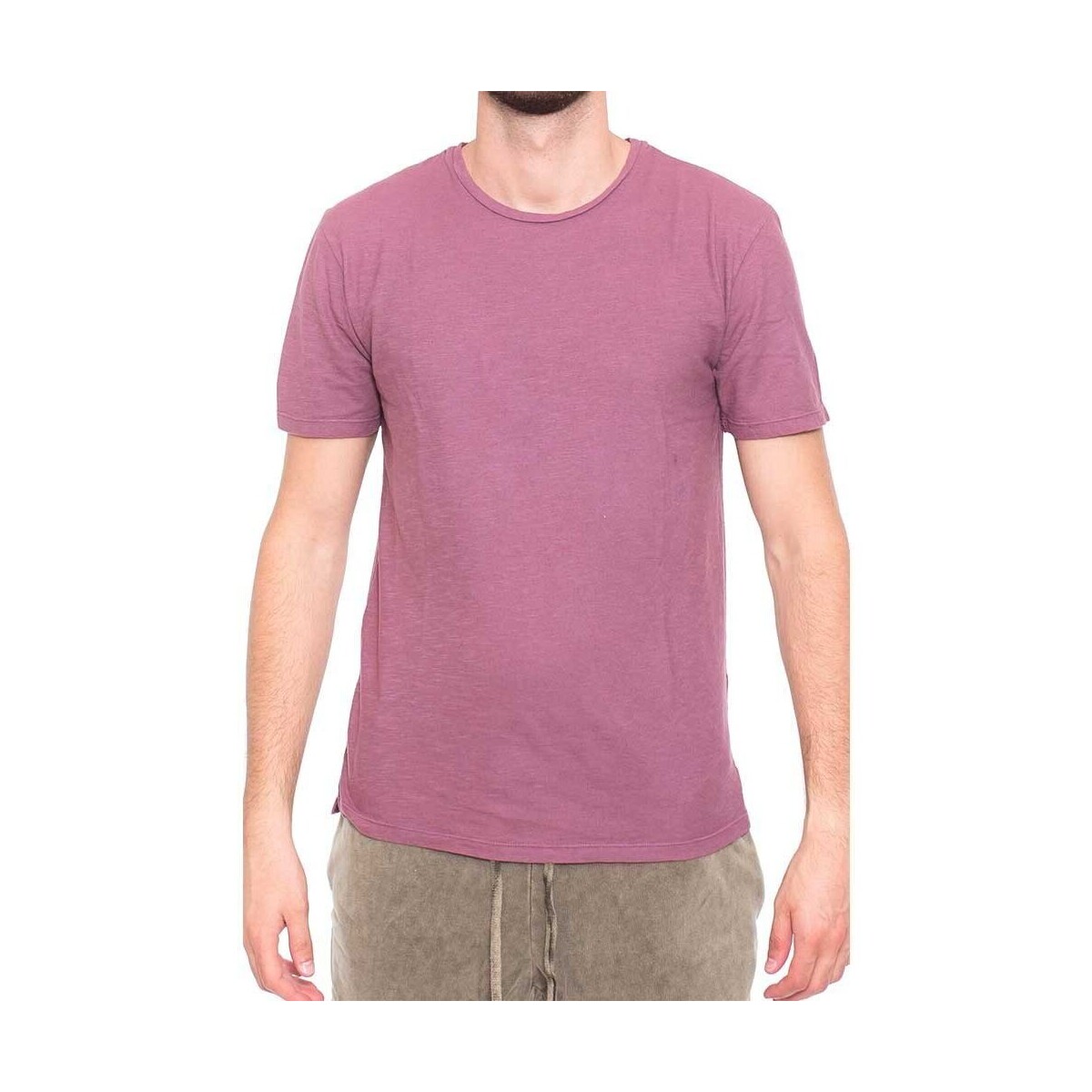 Υφασμάτινα Άνδρας T-shirt με κοντά μανίκια Dirty Laundry LINEN RELAXED T-SHIRT ΑΝΔΡΙΚΟ ΡΟΖ