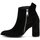 Παπούτσια Γυναίκα Χαμηλές Μπότες Bacali Collection SUEDE HIGH HEEL ANKLE BOOTS WOMEN ΜΑΥΡΟ