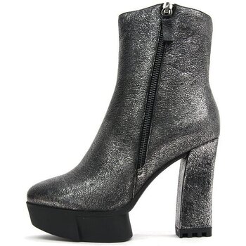 My Shoes LEATHER ANKLE BOOTS ΜΠΟΤΑΚΙΑ ΓΥΝΑΙΚΕΙΑ ΓΚΡΙ