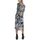 Υφασμάτινα Γυναίκα Φορέματα Twenty-29 LONG PUFF SLEEVE DRESS WOMEN ΜΑΥΡΟ- ΜΠΕΖ- ΜΠΛΕ