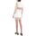 Υφασμάτινα Γυναίκα Φορέματα Lace FAUX LEATHER DRESS WOMEN ΕΚΡΟΥ