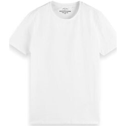 Υφασμάτινα Άνδρας T-shirt με κοντά μανίκια Scotch & Soda CLASSIC T-SHIRT MEN SCOTCH & SODA ΛΕΥΚΟ