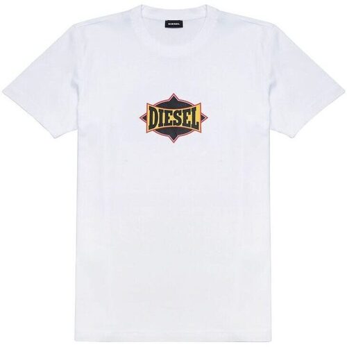 Υφασμάτινα Άνδρας T-shirt με κοντά μανίκια Diesel T-JUST C13 T-SHIRT MEN ΛΕΥΚΟ