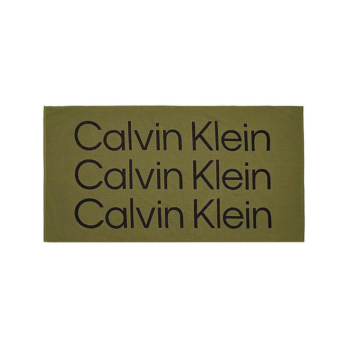 Σπίτι Πετσέτες θαλάσσης Calvin Klein Jeans TOWEL UNISEX ΜΑΥΡΟ- ΧΑΚΙ
