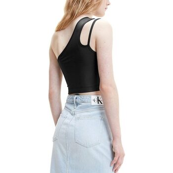 Calvin Klein Jeans DOUBLE STRAPS SPANDEX TOP WOMEN ΜΑΥΡΟ