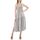 Υφασμάτινα Γυναίκα Φορέματα Lace MIDI DRESS WOMEN ΣΙΕΛ- ΧΡΥΣΟ