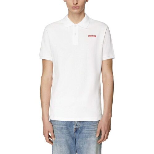 Υφασμάτινα Άνδρας T-shirt με κοντά μανίκια Diesel T-SMITH HS1 POLO T-SHIRT MEN ΛΕΥΚΟ