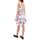 Υφασμάτινα Γυναίκα Φορέματα Kendall & Kylie KKW.2S1.030.017 PLEATED MINI DRESS WOMEN KENDALL & KYLIE ΛΕΥΚΟ- ΜΠΛΕ- ΡΟΖ