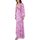 Υφασμάτινα Γυναίκα Φορέματα Lace MAXI OPEN BACK DRESS WOMEN ΛΕΥΚΟ- ΜΩΒ