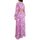 Υφασμάτινα Γυναίκα Φορέματα Lace MAXI OPEN BACK DRESS WOMEN ΛΕΥΚΟ- ΜΩΒ