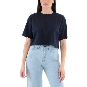 Υφασμάτινα Γυναίκα T-shirt με κοντά μανίκια Only ONLMAY BOXY FIT CROP T-SHIRT WOMEN ΜΠΛΕ