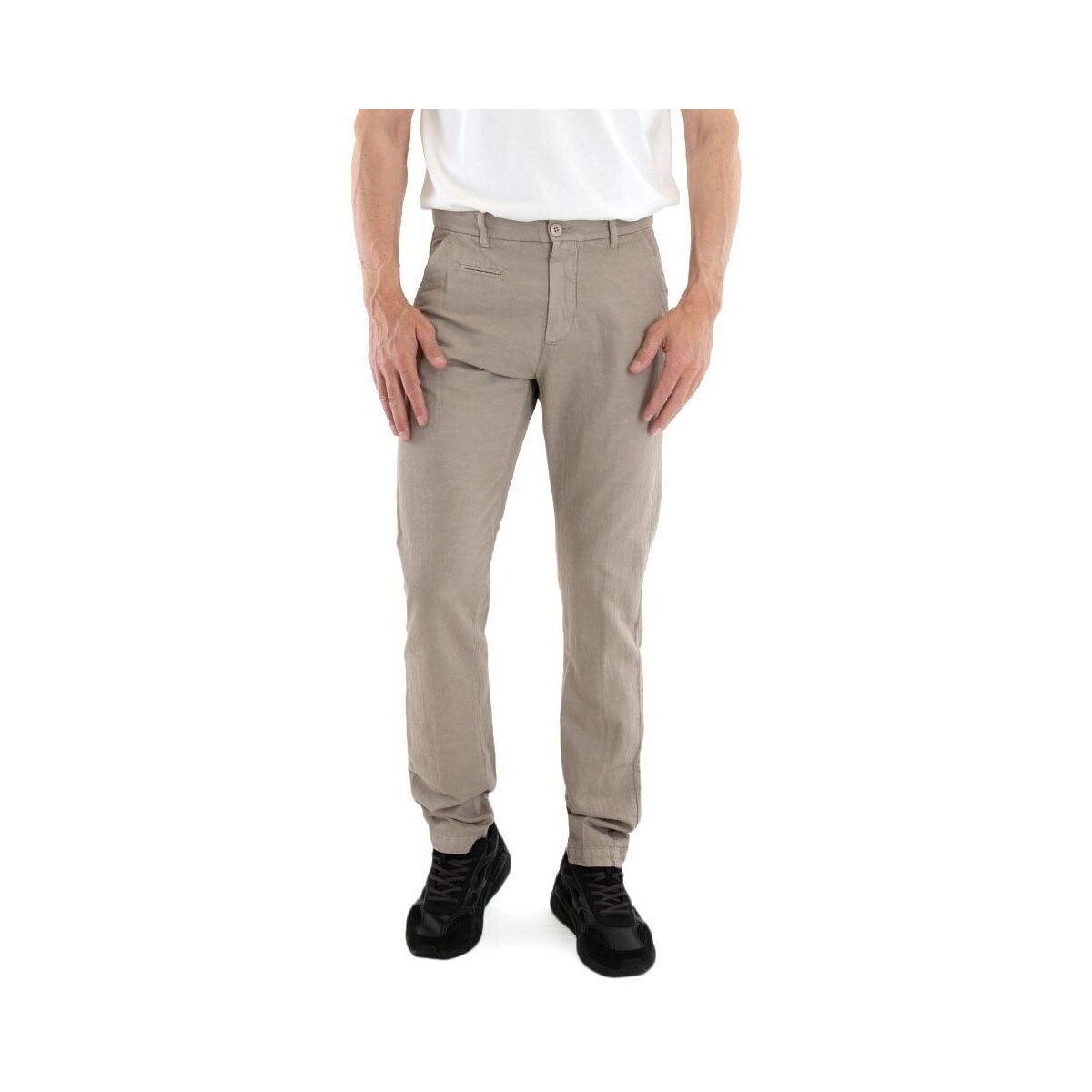 Υφασμάτινα Άνδρας Παντελόνια Uniform CHARLIE SLIM FIT CHINO PANTS MEN ΚΑΦΕ