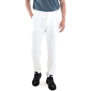 Υφασμάτινα Άνδρας Παντελόνια Uniform TAYLOR CHINO PANTS MEN ΛΕΥΚΟ