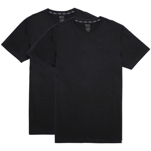 Υφασμάτινα Άνδρας T-shirt με κοντά μανίκια Diesel UMTEE-RANDAL-TUBE 2 PACK T-SHIRT MEN ΜΑΥΡΟ