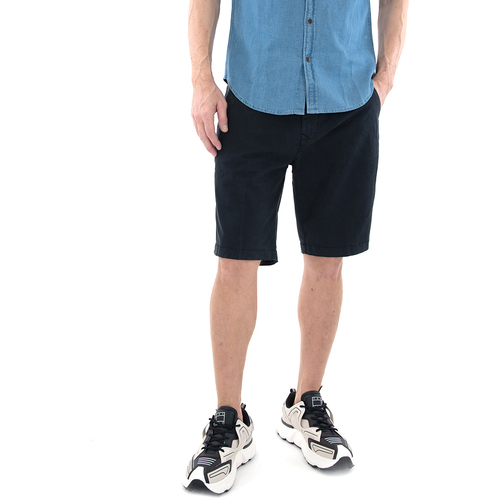 Υφασμάτινα Άνδρας Σόρτς / Βερμούδες Staff Jeans DYLAN REGULAR FIT CHINO SHORTS MEN ΜΑΥΡΟ