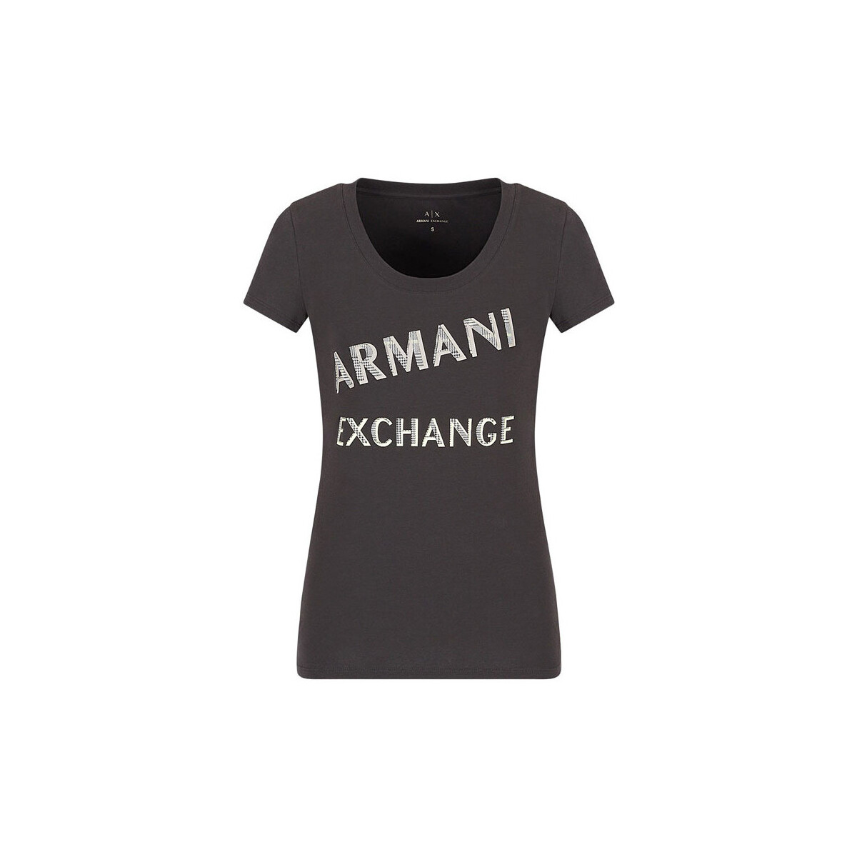 Υφασμάτινα Γυναίκα T-shirt με κοντά μανίκια EAX T-SHIRT WOMEN ΚΙΤΡΙΝΟ- ΜΑΥΡΟ