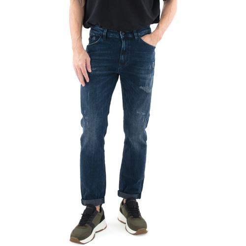 Υφασμάτινα Άνδρας Jeans Staff Jeans SAPPHIRE SLIM FIT TAPERED JEANS MEN ΜΠΛΕ