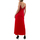 Υφασμάτινα Γυναίκα Φορέματα Dolce Domenica SATIN MAXI DRESS WOMEN ΚΟΚΚΙΝΟ