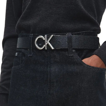 Calvin Klein Jeans CK METAL ADJUSTABLE W.3.5 BELT MEN ΜΑΥΡΟ