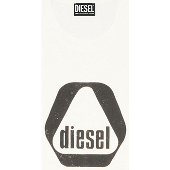 Υφασμάτινα Άνδρας T-shirt με κοντά μανίκια Diesel T-DIEGOR-G10 T-SHIRT MEN ΕΚΡΟΥ- ΜΑΥΡΟ