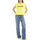 Υφασμάτινα Γυναίκα T-shirt με κοντά μανίκια Replay T-SHIRT WOMEN ΚΙΤΡΙΝΟ- ΜΑΥΡΟ