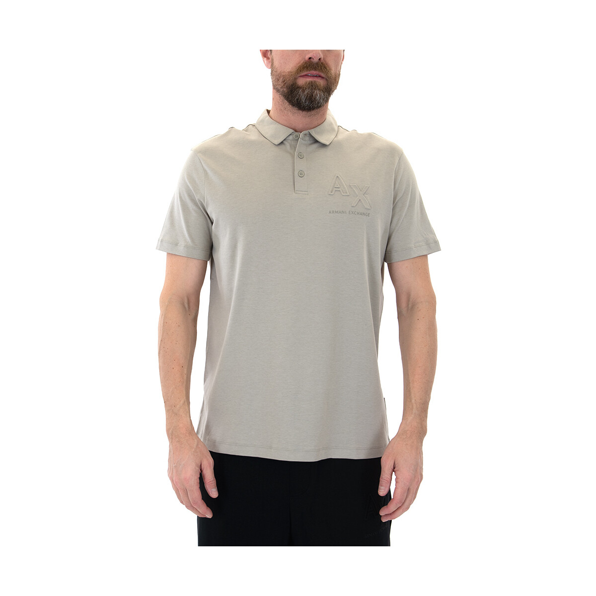Υφασμάτινα Άνδρας T-shirt με κοντά μανίκια EAX POLO T-SHIRT MEN ΧΑΚΙ