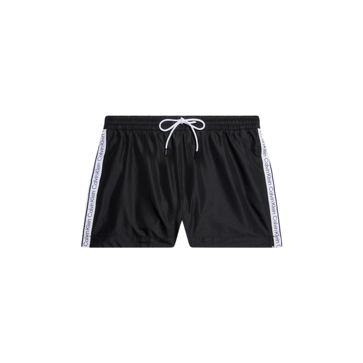 Υφασμάτινα Άνδρας Μαγιώ / shorts για την παραλία Calvin Klein Jeans SHORT DRAWSTRING SWIMSHORTS MEN ΛΕΥΚΟ- ΜΑΥΡΟ