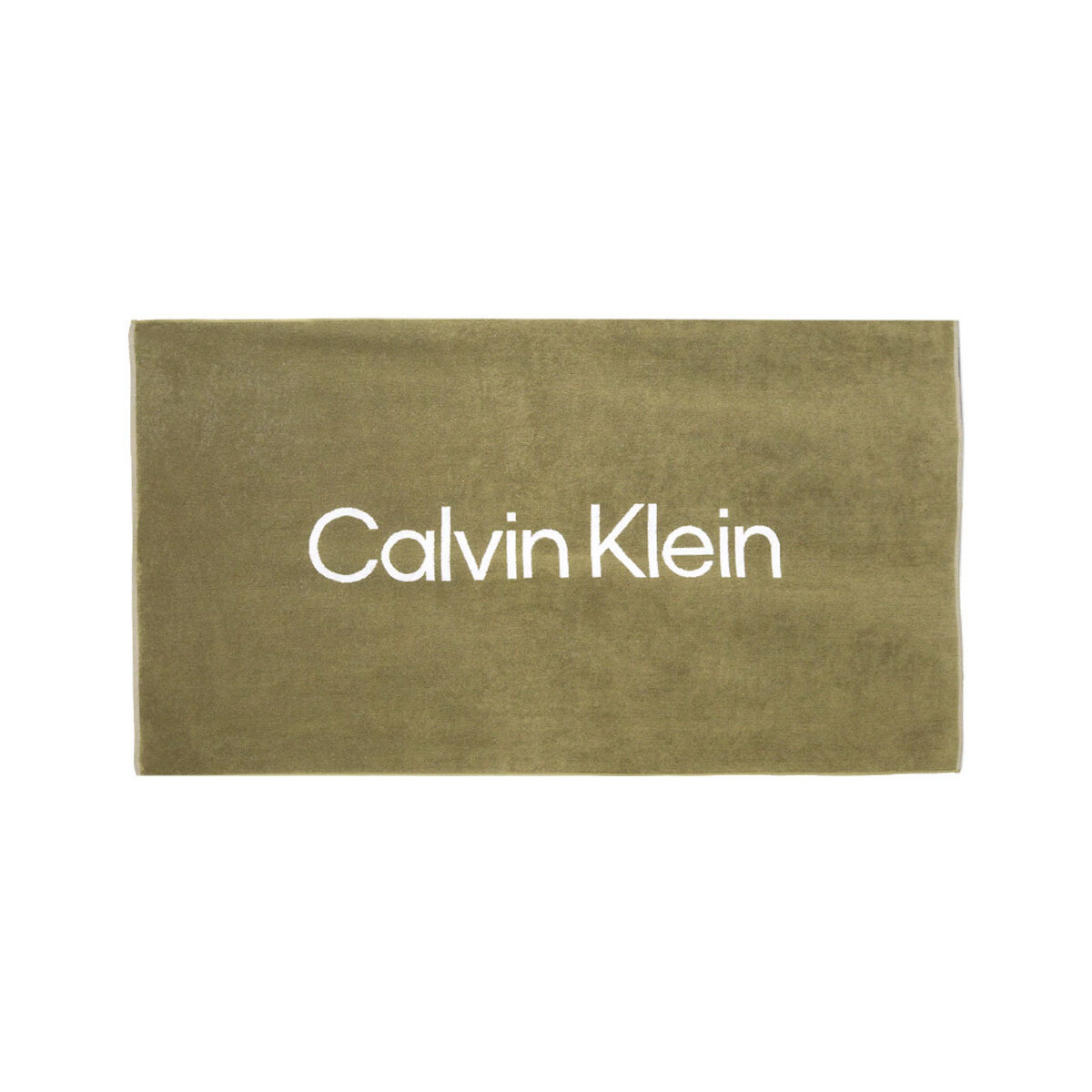 Σπίτι Πετσέτες θαλάσσης Calvin Klein Jeans TOWEL UNISEX ΛΕΥΚΟ- ΧΑΚΙ