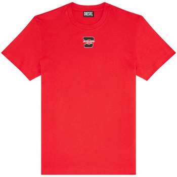 Υφασμάτινα Άνδρας T-shirt με κοντά μανίκια Diesel T-DIEGOR-K55 T-SHIRT MEN ΚΟΚΚΙΝΟ