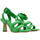 Παπούτσια Γυναίκα Σανδάλια / Πέδιλα Carrano E57144 LEATHER HIGH HEEL SANDALS WOMEN ΠΡΑΣΙΝΟ
