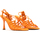 Παπούτσια Γυναίκα Σανδάλια / Πέδιλα Carrano E57191 LEATHER HIGH HEEL SANDALS WOMEN ΠΟΡΤΟΚΑΛΙ
